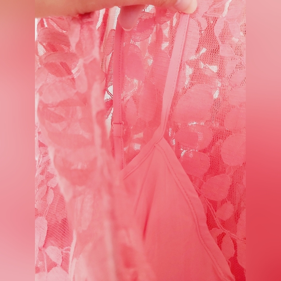 Free People Floral Mesh Dress Size 8 - Picture 5 of 7